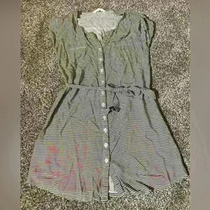 Jack Urban Outfitters Button Down Striped Mini Dress/TunicS